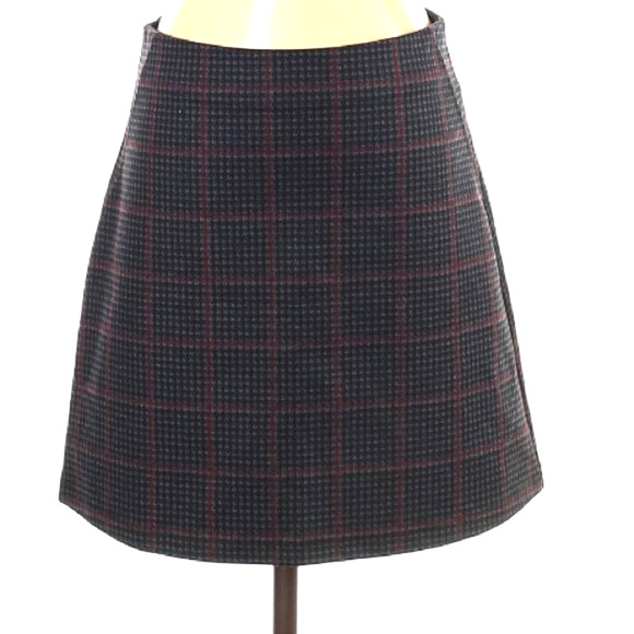 EVEREVE NWT Sanctuary Easy Mod Stretch Academia Skirt in Houndstooth Plaid // L - Picture 1 of 10